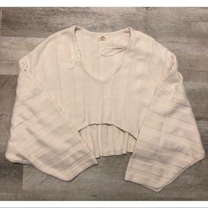 NWOT Silence + Noise Cropped Sweater